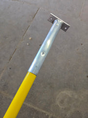 20 in x 60 in Concrete Placer with Hooks - Yellow Fiberglass Handle